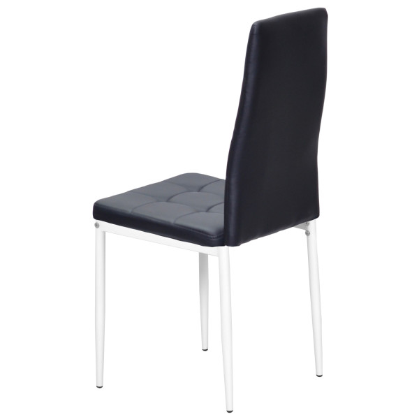 Стілець Onder Mebli WINDY WT Чорний-білий Екошкіра-3