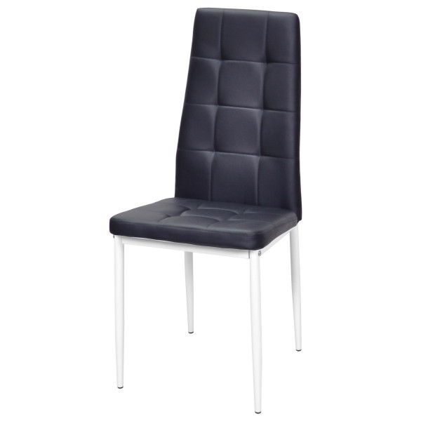 Стілець Onder Mebli WINDY WT Чорний-білий Екошкіра-1