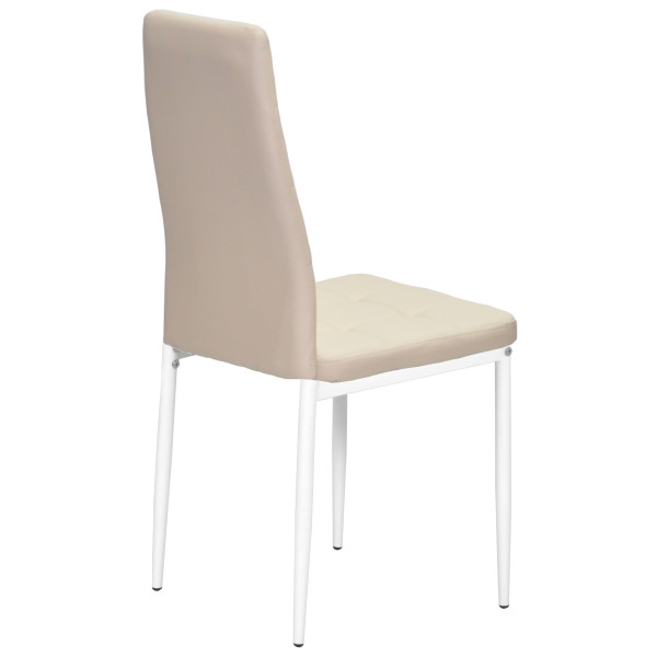 Стілець Onder Mebli WINDY WT Бежевий-білий 702 Екошкіра-2