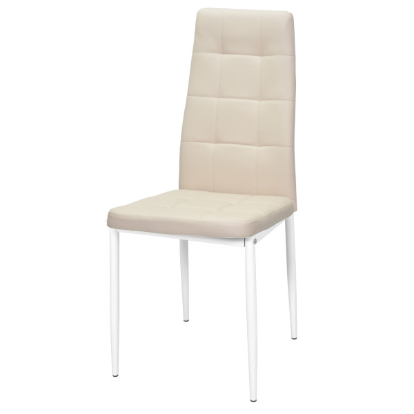 Стілець Onder Mebli WINDY WT Бежевий-білий 702 Екошкіра-1