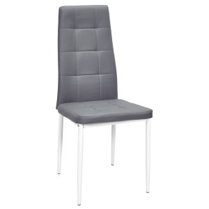 Стул Onder Mebli WINDY WT Серый-белый 701 Экокожа
