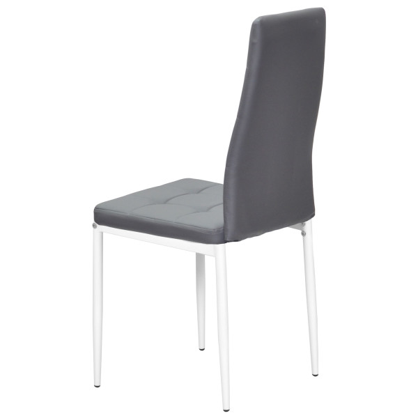 Стілець Onder Mebli WINDY WT Сірий-білий 701 Екошкіра-2