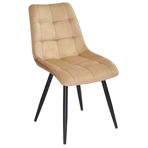Стілець Onder Mebli Alabama BK Бежевий PH-604 Оксамит-0
