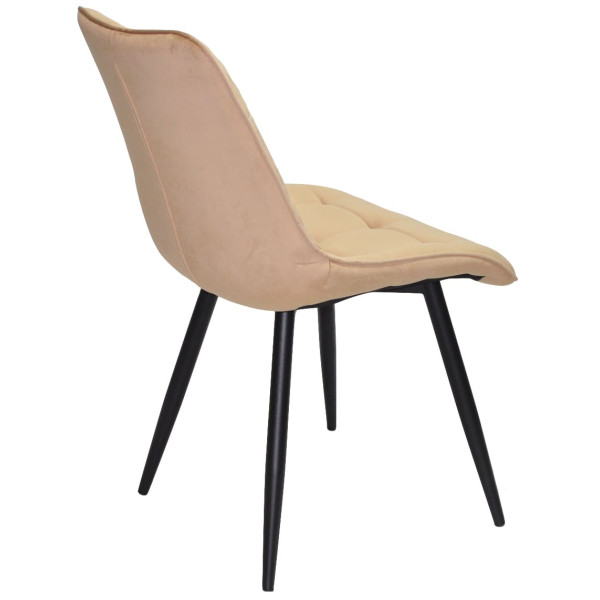 Стілець Onder Mebli Alabama BK Бежевий PH-604 Оксамит-2