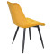 Стілець Onder Mebli Alabama BK Жовтий PH-605 Оксамит-2-thumb