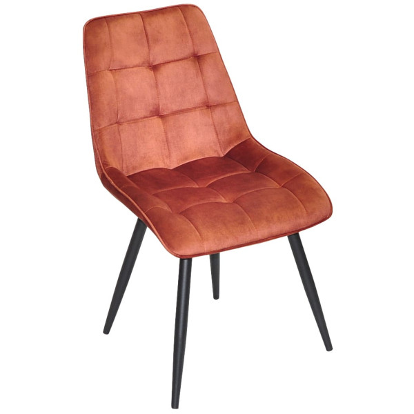 Стілець Onder Mebli Alabama BK Кориця OR-862 Оксамит-1