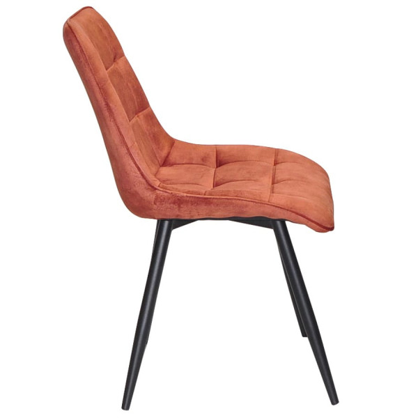 Стілець Onder Mebli Alabama BK Кориця OR-862 Оксамит-3