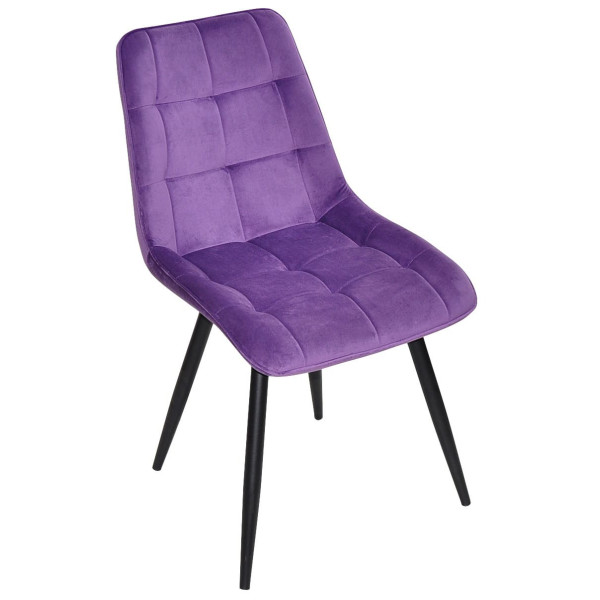 Стул Onder Mebli Alabama BK Пурпурный OR-857 Бархат-1