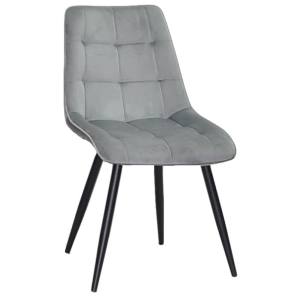 Стул Onder Mebli Alabama BK Серый OR-861 Бархат-0