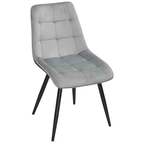 Стул Onder Mebli Alabama BK Серый OR-861 Бархат-1