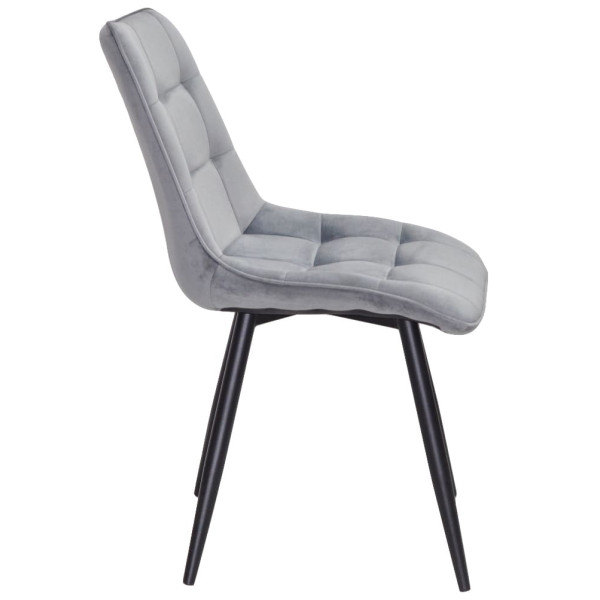 Стілець Onder Mebli Alabama BK Сірий PH-601 Оксамит-2