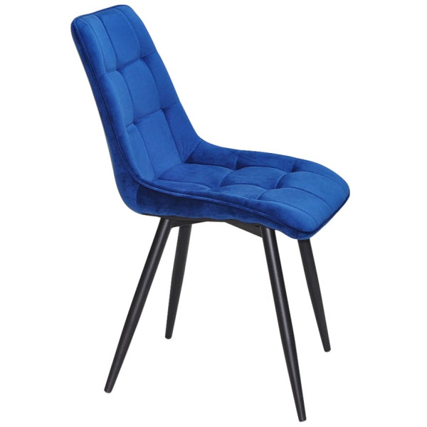 Стул Onder Mebli Alabama BK Синий OR-859 Бархат-3