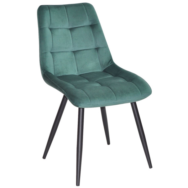 Стілець Onder Mebli Alabama BK Зелений PH-602 Оксамит-0