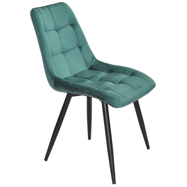 Стілець Onder Mebli Alabama BK Зелений PH-602 Оксамит-1