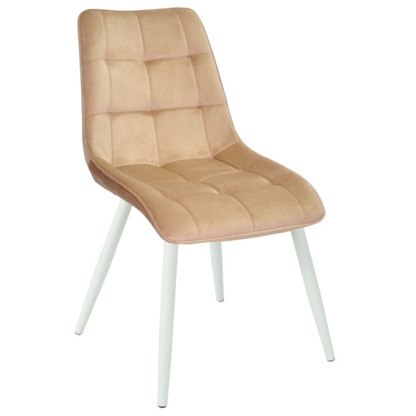 Стілець Onder Mebli Alabama WT Бежевий PH-604 Оксамит-0