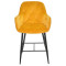 Напівбарний стілець Onder Mebli CHIC BAR 65-BK Жовтий PH-605 Оксамит-1-thumb
