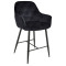 Напівбарний стілець Onder Mebli CHIC BAR 65-BK Чорний PH-606 Оксамит-0-thumb