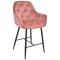 Напівбарний стілець Onder Mebli CHIC BAR 65-BK Фрез PH-603 Оксамит-0-thumb