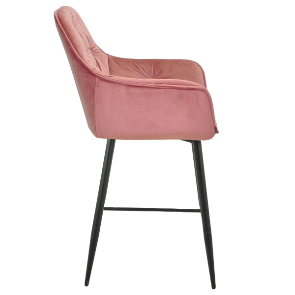 Полубарный стул Onder Mebli CHIC BAR 65-BK Фрез PH-603 Бархат-1