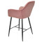 Напівбарний стілець Onder Mebli CHIC BAR 65-BK Фрез PH-603 Оксамит-3-thumb