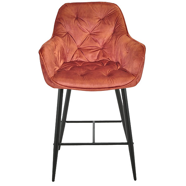 Полубарный стул Onder Mebli CHIC BAR 65-BK Корица OR-862 Бархат-1