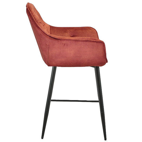 Полубарный стул Onder Mebli CHIC BAR 65-BK Корица OR-862 Бархат-3