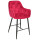 Полубарный стул Onder Mebli CHIC BAR 65-BK Красный PH-611 Бархат