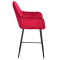 Напівбарний стілець Onder Mebli CHIC BAR 65-BK Червоний PH-611 Оксамит-2-thumb