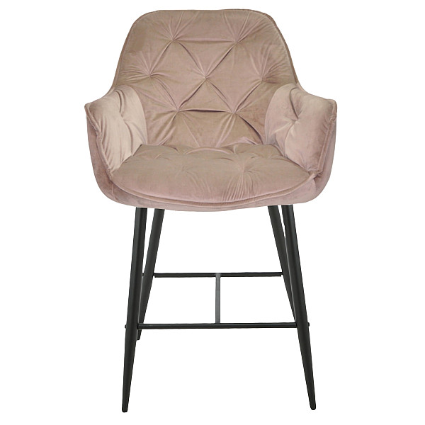 Напівбарний стілець Onder Mebli CHIC BAR 65-BK Мокко PH-610 Оксамит-1