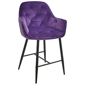 Полубарный стул Onder Mebli CHIC BAR 65-BK Пурпурный OR-857 Бархат