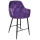 Полубарный стул Onder Mebli CHIC BAR 65-BK Пурпурный OR-857 Бархат