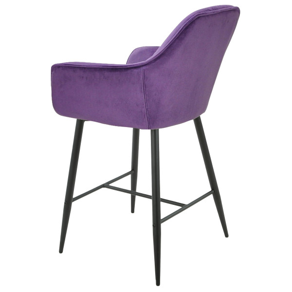 Барний стілець Onder Mebli CHIC BK Пурпуровий OR-857 Оксамит-3