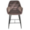 Напівбарний стілець Onder Mebli CHIC BAR 65-BK Шоколад PH-608 Оксамит-1-thumb