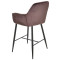 Напівбарний стілець Onder Mebli CHIC BAR 65-BK Шоколад PH-608 Оксамит-2-thumb