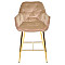 Напівбарний стілець Onder Mebli CHIC BAR 65-GD Бежевий PH-604 Оксамит-1-thumb