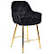 Напівбарний стілець Onder Mebli CHIC BAR 65-GD Чорний PH-606 Оксамит-0-thumb