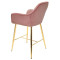 Напівбарний стілець Onder Mebli CHIC BAR 65-GD Фрез PH-603 Оксамит-3-thumb