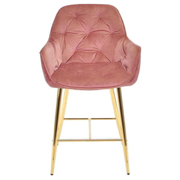 Полубарный стул Onder Mebli CHIC BAR 65-GD Фрез PH-603 Бархат-1