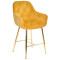 Напівбарний стілець Onder Mebli CHIC BAR 65-GD Жовтий PH-605 Оксамит-0-thumb
