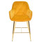 Напівбарний стілець Onder Mebli CHIC BAR 65-GD Жовтий PH-605 Оксамит-1-thumb