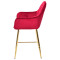 Напівбарний стілець Onder Mebli CHIC BAR 65-GD Червоний PH-611 Оксамит-2-thumb
