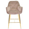 Напівбарний стілець Onder Mebli CHIC BAR 65-GD Мокко PH-610 Оксамит-1-thumb