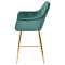 Напівбарний стілець Onder Mebli CHIC BAR 65-GD Зелений PH-602 Оксамит-2-thumb