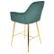 Напівбарний стілець Onder Mebli CHIC BAR 65-GD Зелений PH-602 Оксамит-3-thumb