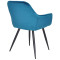 Стілець Onder Mebli CHIC BK Бірюза PH-612 Оксамит-4-thumb