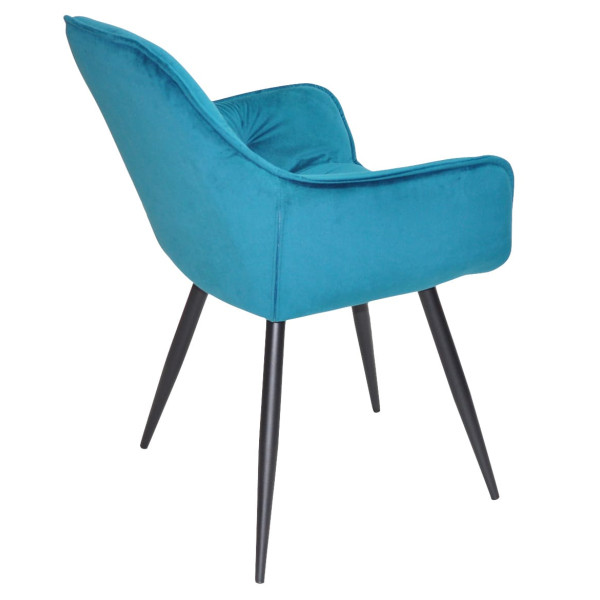 Стілець Onder Mebli CHIC BK Бірюза PH-612 Оксамит-5