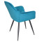 Стілець Onder Mebli CHIC BK Бірюза PH-612 Оксамит-5-thumb