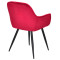 Стілець Onder Mebli CHIC BK Червоний PH-611 Оксамит-4-thumb
