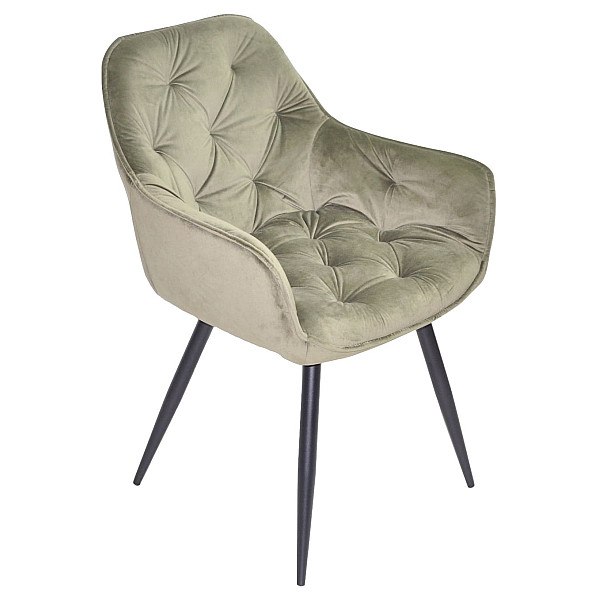 Стул Onder Mebli CHIC BK Оливковый PHL-401 Бархат-1