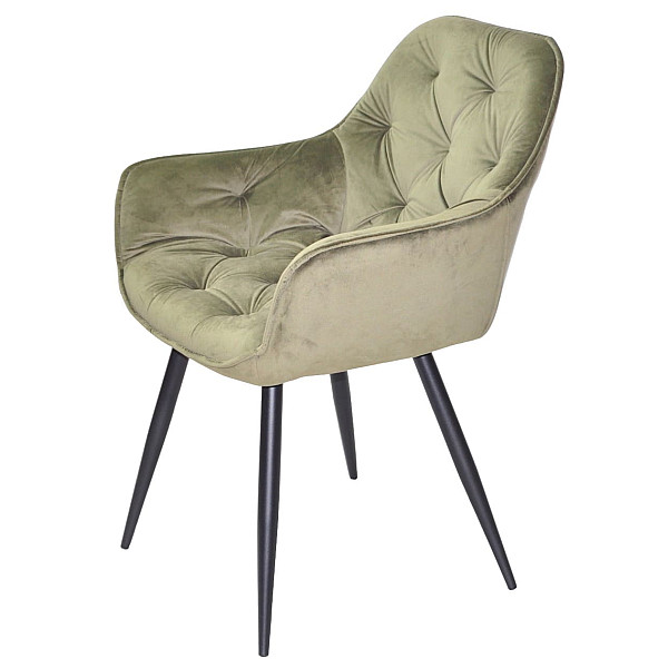 Стул Onder Mebli CHIC BK Оливковый PHL-401 Бархат-3